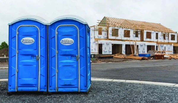 Construction site portable toilet rental in Richmond, VA